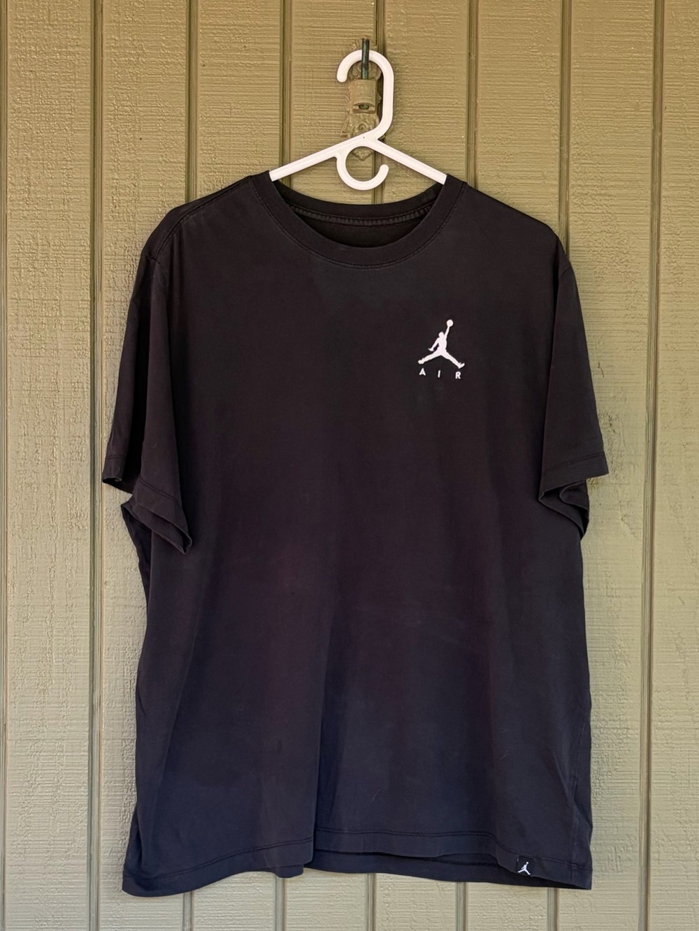 Nike Air Jordan Jumpman Embroidered Logo Tee Black XXL Flaw